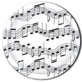 Musical Notes 9" Plates